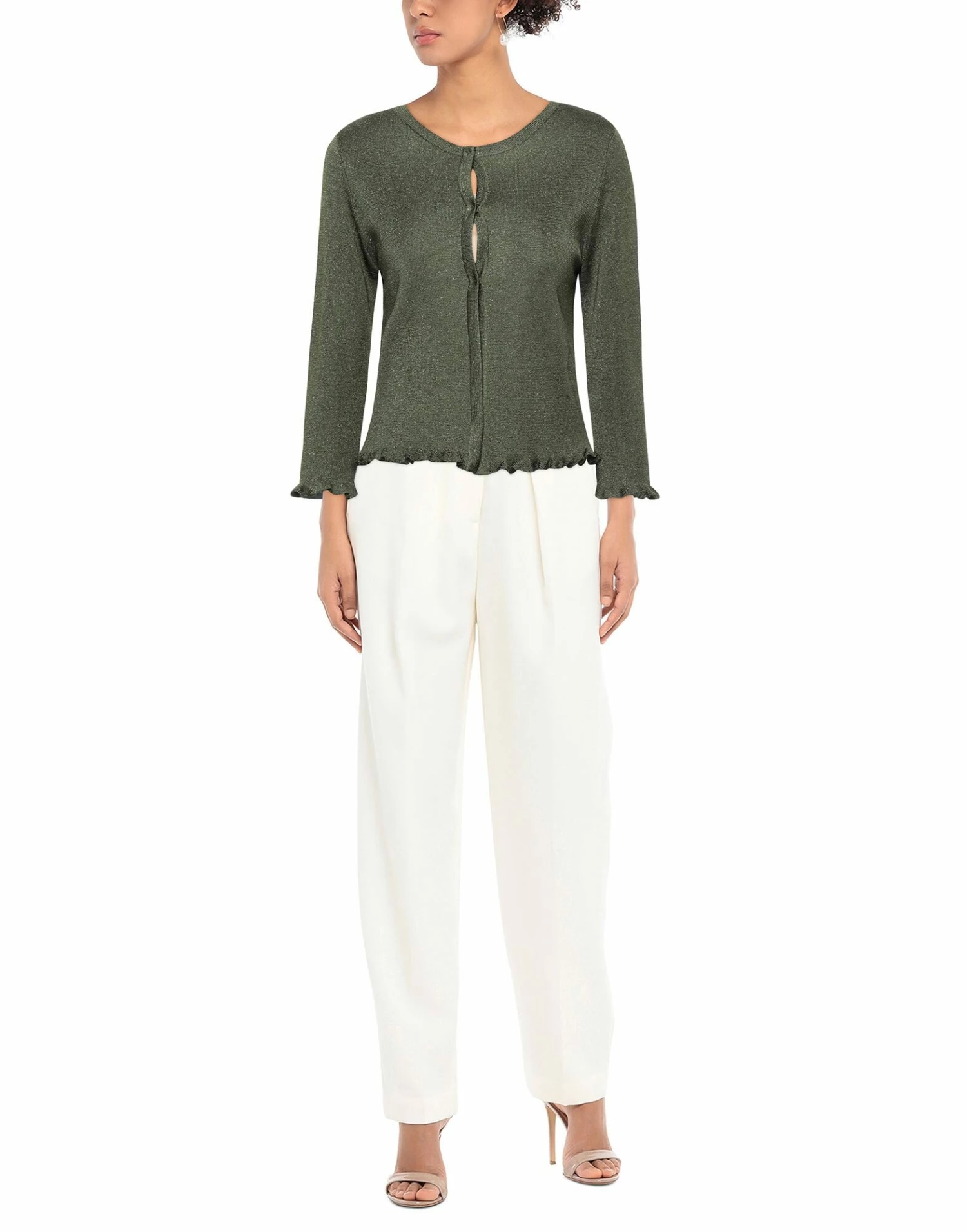 SEVENTY SERGIO TEGON Cardigan For Women Military Green - Image 2