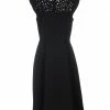 SEVENTY SERGIO TEGON Midi Dress For Women Black